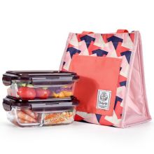 乐扣乐扣(LOCK&LOCK)便当盒带饭保鲜盒 LLG990S101(粉色包款)