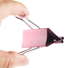 晨光(M&G)文具41mm彩色长尾夹 金属票据夹 经济型办公燕尾夹 24只/罐ABS916J2