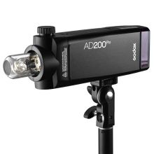 神牛（Godox ) AD200pro 外拍闪光灯锂电池便携口袋摄影闪光灯 单反相机高速TTL外拍闪光灯