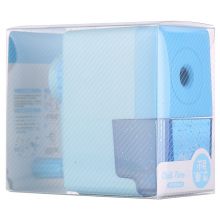 晨光(M&G)文具蓝色方款半自动削笔机 铅笔削笔器  APS906A3