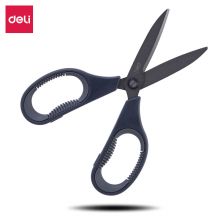 得力(deli)特氟龙防粘防锈弧形剪片省力剪刀 77754