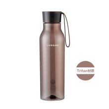 乐扣乐扣（LOCK&LOCK）Tritan塑料杯ECO BOTTLE便携男女式小口杯子棕色550ML ABF644BRW