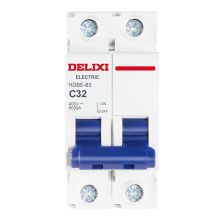 德力西(DELIXI)空气开关 HDBE632C32 空开小型断路器2P双极断路器 2P32A