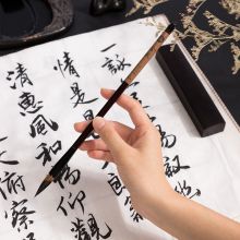 得力(deli)小号狼毫毛笔 书法 国画大中小楷成人初学者笔 75502