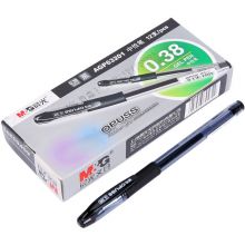 晨光(M&G)文具0.38mm黑色中性笔 全针管签字笔 12支/盒AGP63201