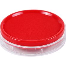 晨光(M&G)文具80mm红色快干透明印台 圆形财务专用印泥印台 单个装AYZ97512