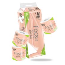 洁柔卷纸(C&S)  JJ203-01N 粉Face 棉柔感4层120g卫生纸*12卷(加厚4D立体印花）