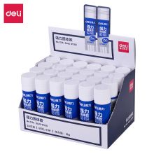 得力(deli)15g高粘度PVP无甲醛固体胶棒固体胶水 24支 7125