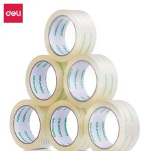 得力(deli)高品质透明胶带 45mm*60m*50um 6卷/筒 33192