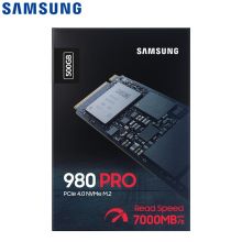 三星（SAMSUNG）500GB SSD固态硬盘 M.2接口(NVMe协议PCIe 4.0 x4)  980 PRO （MZ-V8P500BW）