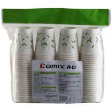 齐心(Comix)加厚一次性水杯/纸杯 100个装200ml 7安 L304