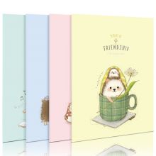 得力(deli)12本A5/40张哎呦猬系列学生缝线软抄本 记事本日记本笔记本 FA540