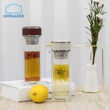 乐扣乐扣（LOCK&LOCK）双层隔热玻璃杯 便携泡茶杯 300ml LLG626