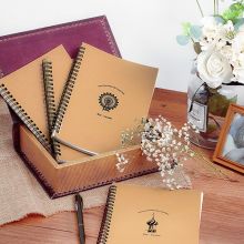 齐心(Comix)牛皮纸线圈本文具笔记本子记事本日记本作业本 A5/50张/12本装 CXA550-5