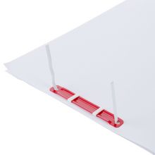 得力(deli)80mm耐弯折塑胶装订夹 可重复使用  50套/盒 5548