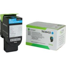利盟（Lexmark）CS310dn/CS410dn彩色打印机A4双面网络打印 高容墨粉青色 3000页（70C8HCE）