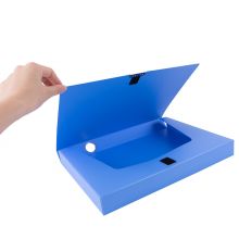 得力(deli)15只35mmA4塑料档案盒文件资料盒 财务凭证收纳盒 27042