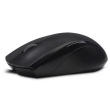 雷柏（Rapoo） N1200 有线静音鼠标 黑色