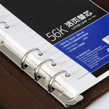 得力(deli)56K90张活页笔记本替芯 6孔活页本记事本子内页7939