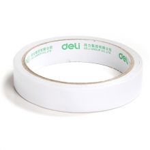 得力(deli)高粘性棉纸双面胶带 18mm*10y(9.1m/卷) 16卷袋装 30402