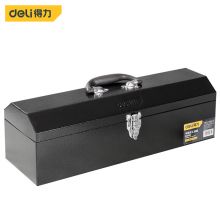 得力(deli) DL6162 加厚型金属工具箱 手提式家用多功能五金工具收纳盒车载维修工具盒20英寸