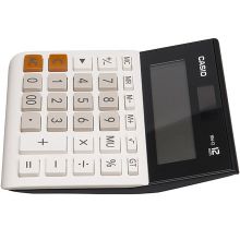 卡西欧（CASIO）MH-12-WE 小型 12位 双电源 白色