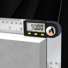 伊莱科 不锈钢数显角度尺（0-300MM）ET800102