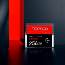 天硕（TOPSSD）540MB/s专业级影像CFast2.0存储卡 256GB