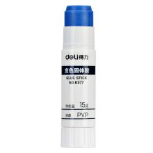 得力(deli)15g变色PVP固体胶棒胶水 24支 蓝色 6377