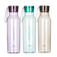 乐扣乐扣(LOCK&LOCK) 便携塑料水杯茶杯子 运动水杯提绳防漏水壶 HLC644GRN(550ml)