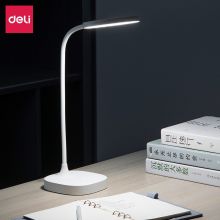得力(deli)锂电池LED无蓝光台灯 无极调光办公学习夜灯 充电式17861