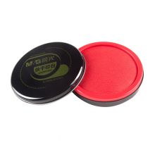 晨光(M&G)文具红色财务专用快干印台 105mm圆形透明快干印泥印台 单个装AYZ97520