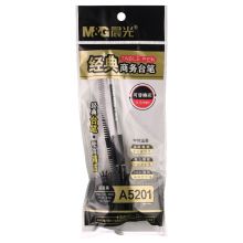 晨光(M&G)文具0.5mm黑色台笔 可粘贴180度旋转中性笔 单支装AGPA5201