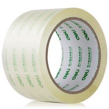得力(deli)高品质高透明封箱胶带打包胶带 60mm*60y*50um(54.9m/卷) 6卷/筒 30323