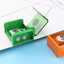 宝克(BAOKE)多用型双孔卷笔刀 8mm双孔翻盖颜色随机（单个装）SH1701