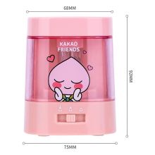 得力(deli)kakao电动卷笔刀 多功能电动削笔机 笔尖粗细可调节削笔器 粉色 68658