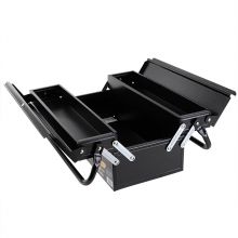 得力(deli) DL6231 加厚型金属工具箱双层翻盖设计 双把手家用多功能五金工具收纳盒车载维修工具盒18英寸