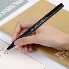 得力(deli)80支中性笔水笔签字笔 黑色0.5mm全针管33108