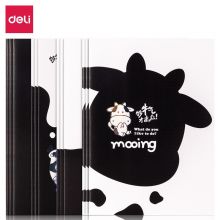 得力(deli)12本A5/40张牛年系列学生缝线软抄本 记事本日记本笔记本 FA540