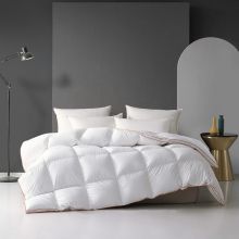 水星家纺 95%白鹅绒羽绒被 清韵素雅鹅绒冬被 150cm×210cm QF507F01