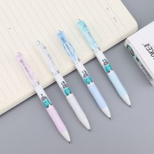 宝克（BAOKE）KJ05 抑菌按压式0.5mm中性笔 糖果色笔杆 黑色 12支/盒