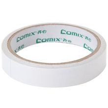 齐心（Comix） 双面胶带高粘性棉纸双面胶易撕易贴 白色10卷装18mm*10y  MJ1810-10