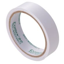 齐心（Comix） 双面胶带高粘性棉纸双面胶易撕易贴 白色12卷装24mm*9.1米  MJT2410