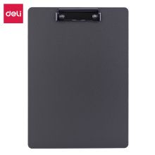 得力(deli)A4书写板夹 金属强力夹64502灰色