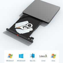 联想（Lenovo）8倍速 USB2.0  DVD刻录机 移动光驱 黑色 TX800（USB和type-c双接口）