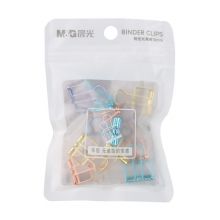 晨光(M&G)19mm四色混装线性长尾夹12个/包ABSN2635
