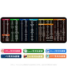 宜适酷 800*300*2mm 快捷键大全大号鼠标垫 MSP191003 黑色