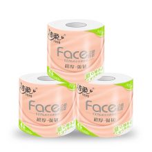 洁柔卷纸(C&S)  JJ203-01N 粉Face 棉柔感4层120g卫生纸*12卷(加厚4D立体印花）