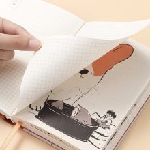 齐心(Comix)多功能文具小笔记本子口袋插袋记事本日记本 米团儿系列 B6 114张 C4925