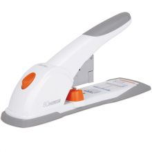 得力(deli) 0487 80页带滑动标尺重型订书机/订书器 适配23/6~23/13订书钉 白色